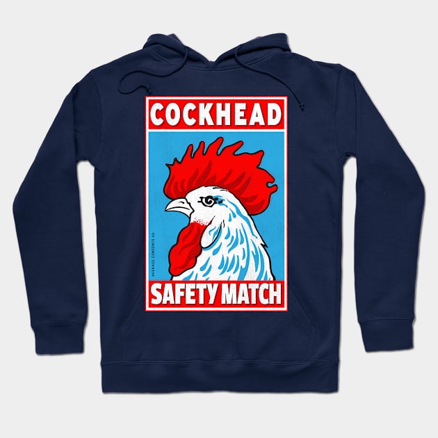 Cockhead Matchbox Label Retro Style #2 Hoodie by Peadro